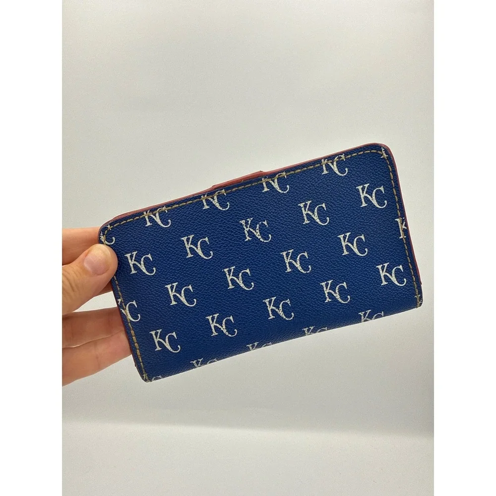 Dooney & Bourke Kansas City Royals Wallet Womens MLB Monogram Luxury Baseball